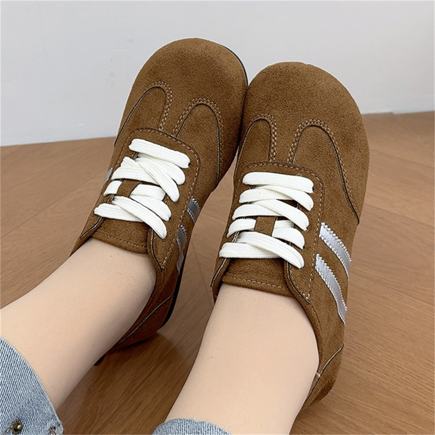 小众复古德训鞋运动休闲时尚女百搭单鞋韩系透气舒适老北京布鞋,淘宝优惠券,粉丝福利购,淘宝优惠卷