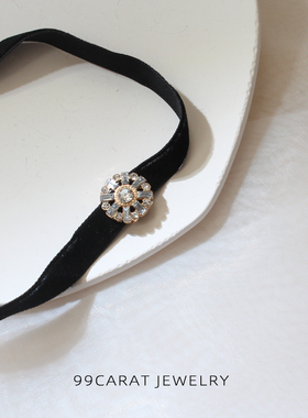 choker克拉欧美风黑色脖子饰品