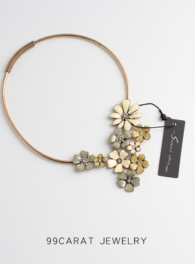 克拉波西米亚风项圈夸张毛衣链