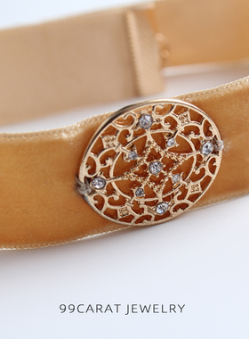 九九克拉欧美风夸张女褐色饰品