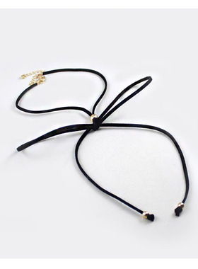 克拉欧美风夸张原宿黑色多层颈链