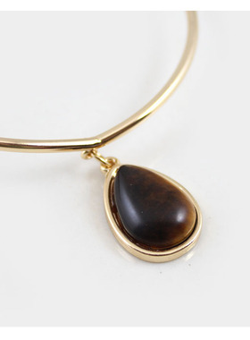 克拉欧美风质感虎睛石水滴坠手镯