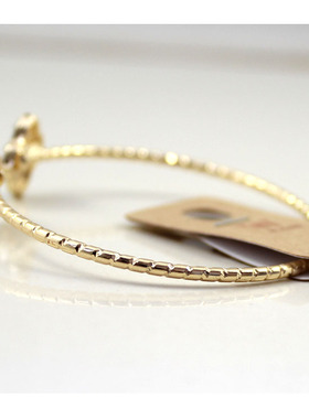 克拉欧美风质感四叶草闪钻手镯