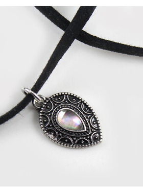 99克拉欧美风饰品黑色女水滴坠