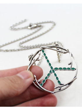 克拉欧美风复古银色饰品短款吊坠