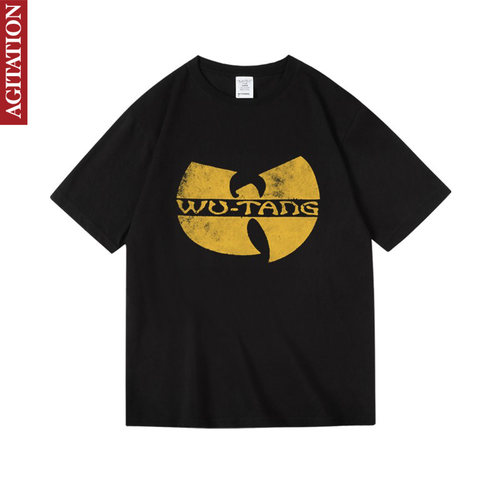 wutang武当派西海岸说唱嘻哈hiphop印花衣服纯棉短袖半袖T恤男女 - 图3