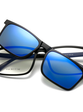 磁吸太阳眼镜大脸偏光男