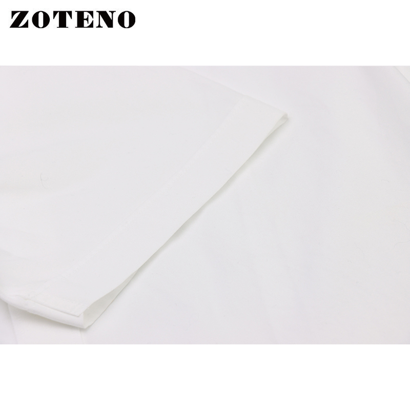 ZOTENO/左天奴男士衬衫夏季高档修身短袖商务正装衬衣纯棉A4D016 - 图1