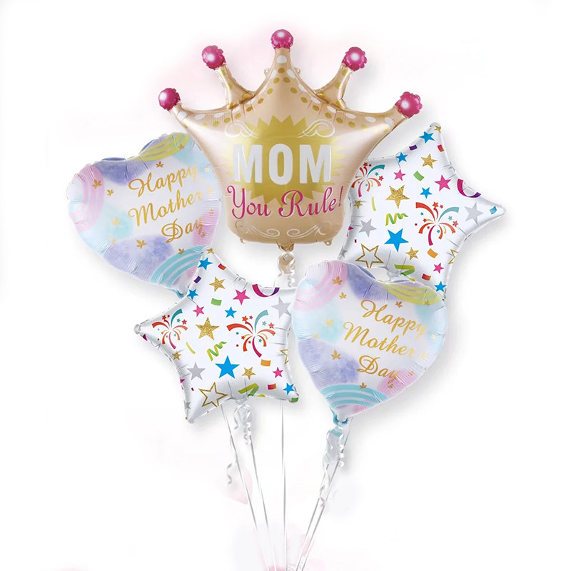 2023新款母亲节花篮套餐铝膜气球造型皇冠花朵妈妈节日快乐装饰,淘宝优惠券,粉丝福利购,淘宝优惠卷