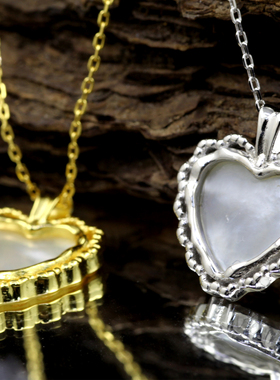 韩版ins小众设计感爱心吊坠项链