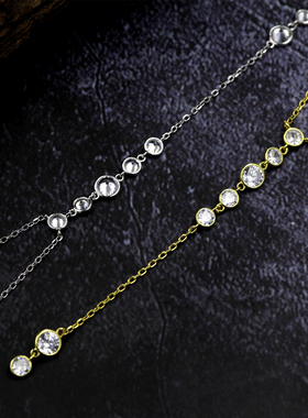 S925纯银欧美个性小众Y型项链