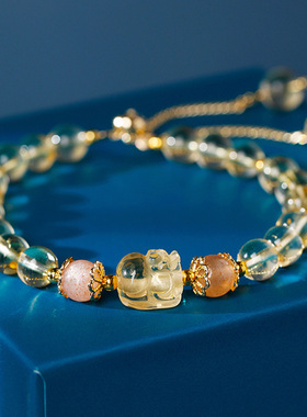 海蓝宝草莓晶黄水晶灰月光紫水晶