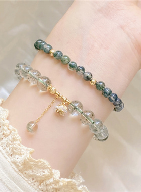 厂长推荐花开富贵绿幽灵水晶手串