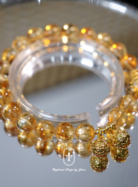 「风铃灿灿」五行补土天然水晶手