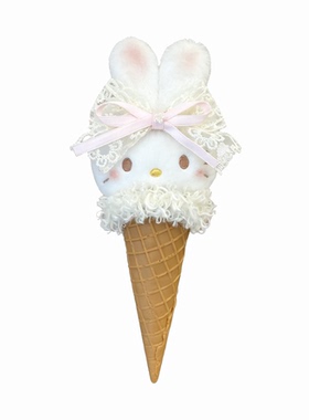 日本HelloKitty春夏香橙甜筒公仔kt猫冰淇淋包挂件少女心玩偶礼物