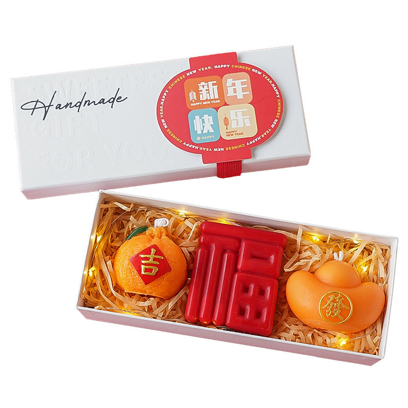 新年香薰蜡烛礼盒春节元宝福字香氛伴手礼喜庆节日创意手工造型,淘宝优惠券,粉丝福利购,淘宝优惠卷