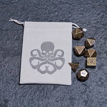 Retro golden COC Run the dice DnD dice dragon with the underground City Ksurou Run regiment 20 face dice