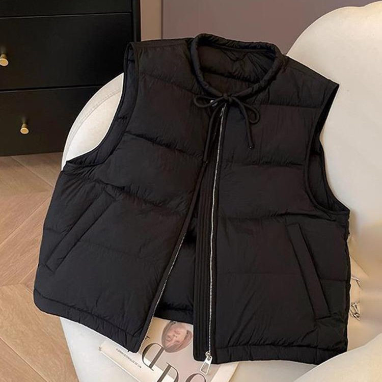 马甲2026年新款今年流行爆款时尚气质棉服外套圆领短款百搭背心女,淘宝优惠券,粉丝福利购,淘宝优惠卷