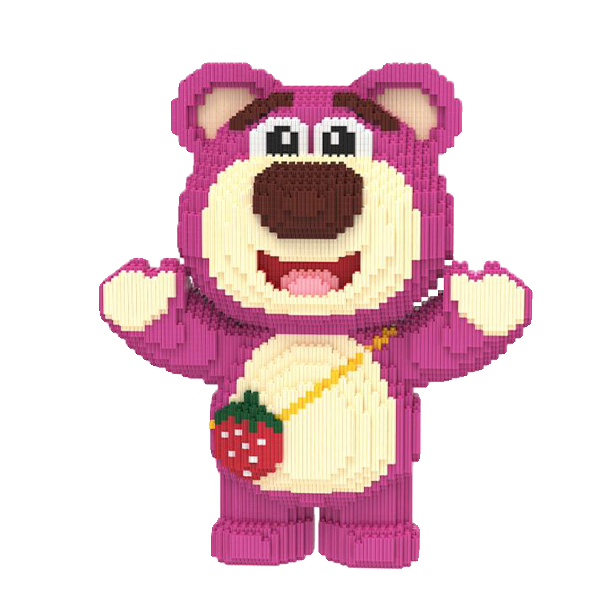 大号拼装积木玩具儿童成人益智解压3D拼图客厅装饰摆件礼物草莓熊,淘宝优惠券,粉丝福利购,淘宝优惠卷