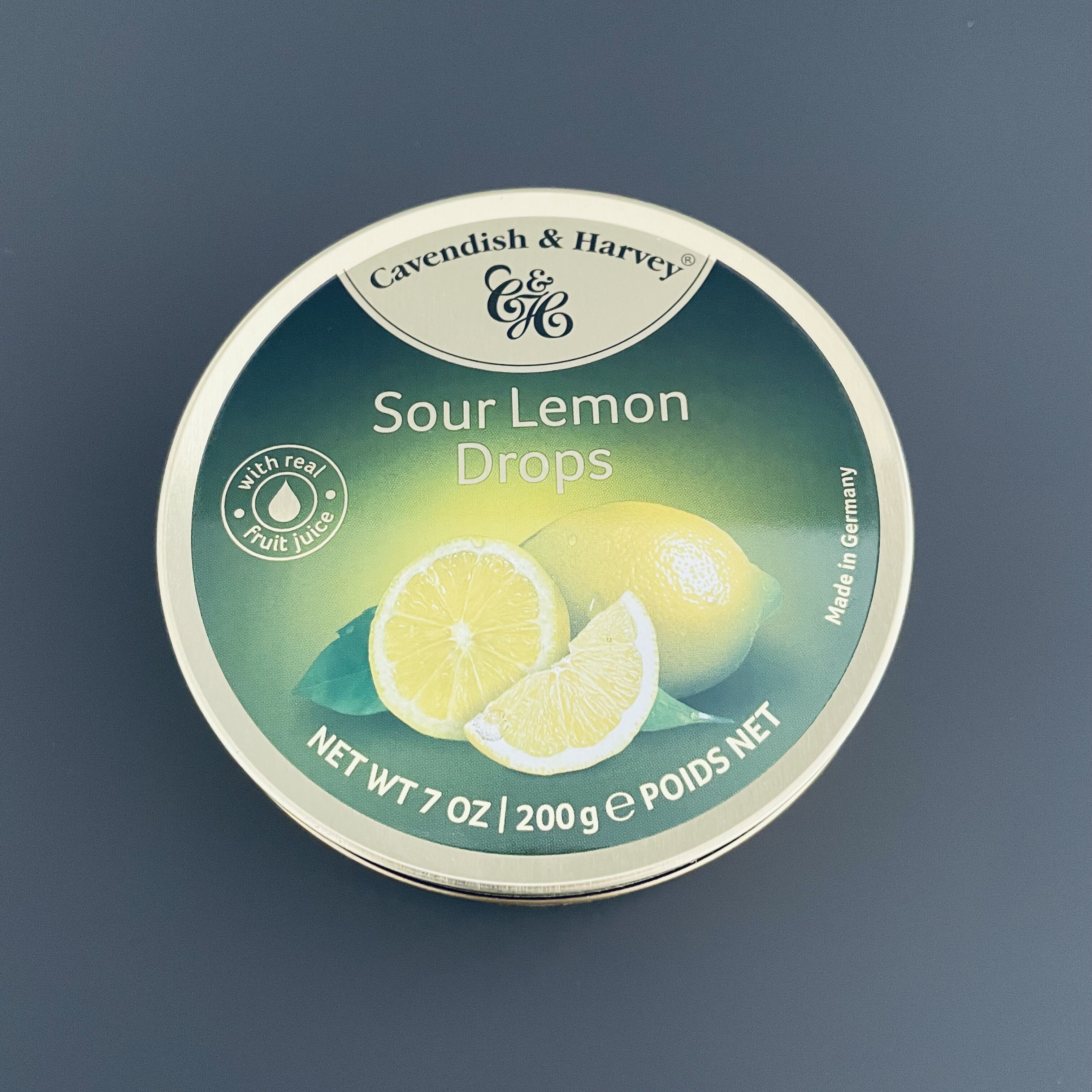 200g嘉云酸柠檬味糖硬质糖果德国进口sour lemon drops - 图0