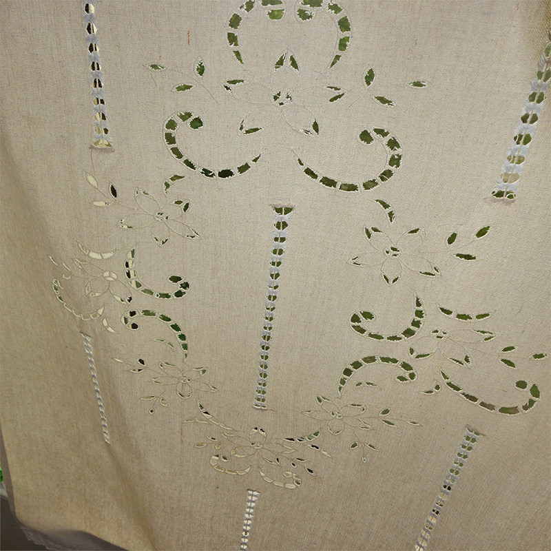 手工文艺中式美式复古飘窗成品窗帘遮阳棉麻半帘短帘遮光卧室门帘,淘宝优惠券,粉丝福利购,淘宝优惠卷