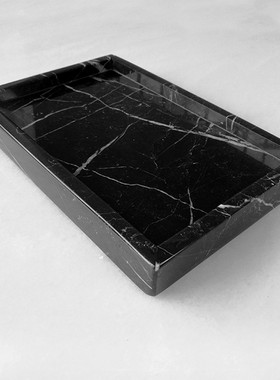石大理石收纳北欧样板房托盘定制