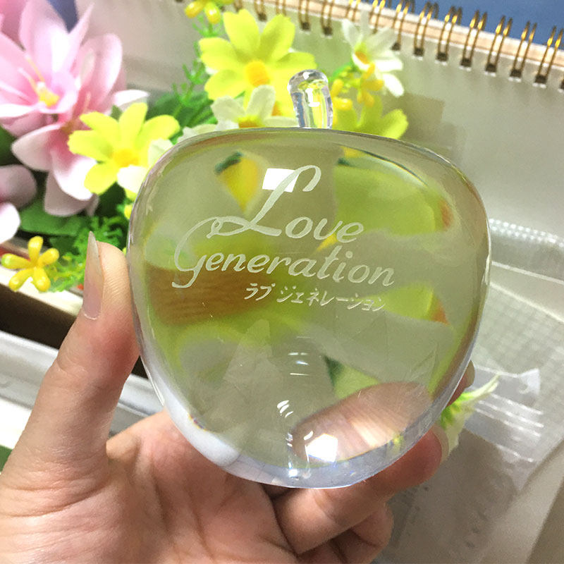 水晶苹果特大客厅玄关酒柜装饰品轻奢高档礼品生日平安夜圣诞礼物,淘宝优惠券,粉丝福利购,淘宝优惠卷