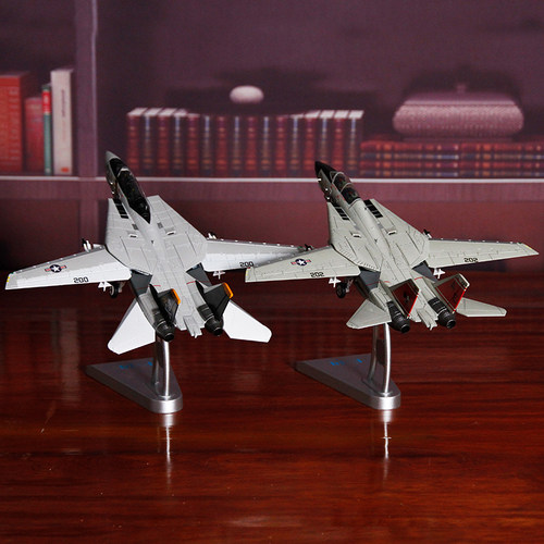 1:72特尔博F14雄猫合金飞机模型 F-14A战斗机VF-84海盗旗中队拼装-图2