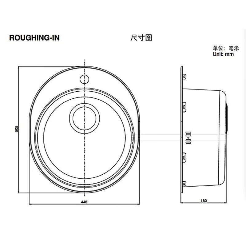 科勒水槽圆型洗菜盆不锈钢单槽台上台下两用厨盆吧台茶水间洗碗池 - 图2