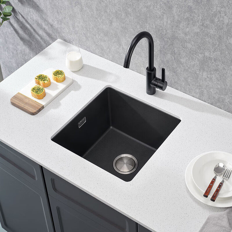 科勒石英石水槽吧台圆槽小单槽厨房菜盆台下圆形岛台洗手池30719T,淘宝优惠券,粉丝福利购,淘宝优惠卷