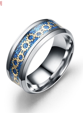 欧美风饰品镶嵌齿轮源头戒指