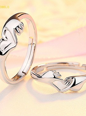 瑞铂朗高端首饰牵手一辈子对戒指环笔芯情侣戒指情侣爱情戒指饰品