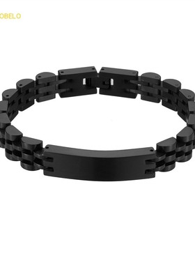 热销钛钢加厚10MM表带手链不锈钢男女士手镯 watch bracelets