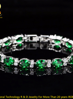 瑞铂朗璀璨5A锆石轻奢手镯真金真空电镀女士手链 Zircon Bracelet
