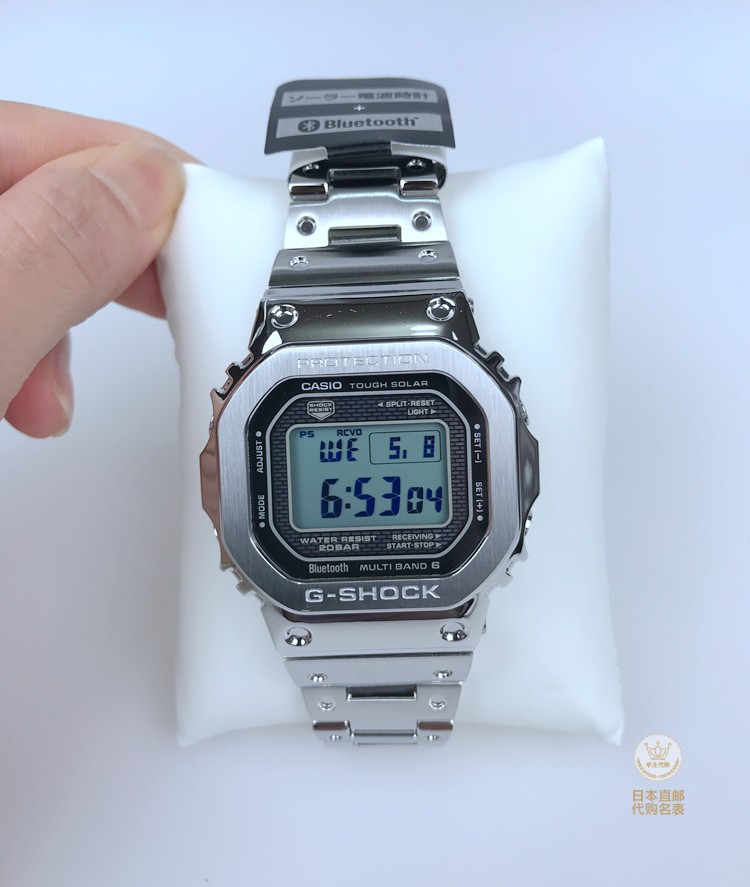B5000 9 B5000GD GMW 1 B5000GD GMW 金属方块反显电波男表 卡西欧 B5000 9 B5000GD GMW 1 B5000GD GMW 金属方块反显电波男表 卡西欧