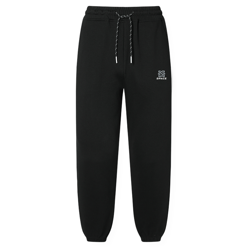 TEEK2025秋冬季拼接撞色男纯棉卫裤青少年美式炸街休闲运动长裤子 - 图3