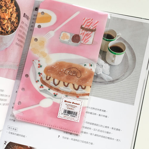 （4件包邮）栗栗斯 原创A6p手帐甜品活页收纳夹分隔页 配件 - 图2