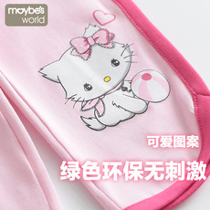 детские штаны maybesworld 女童七分裤 女孩宝宝薄款短裤子打底裤 春夏装儿童装