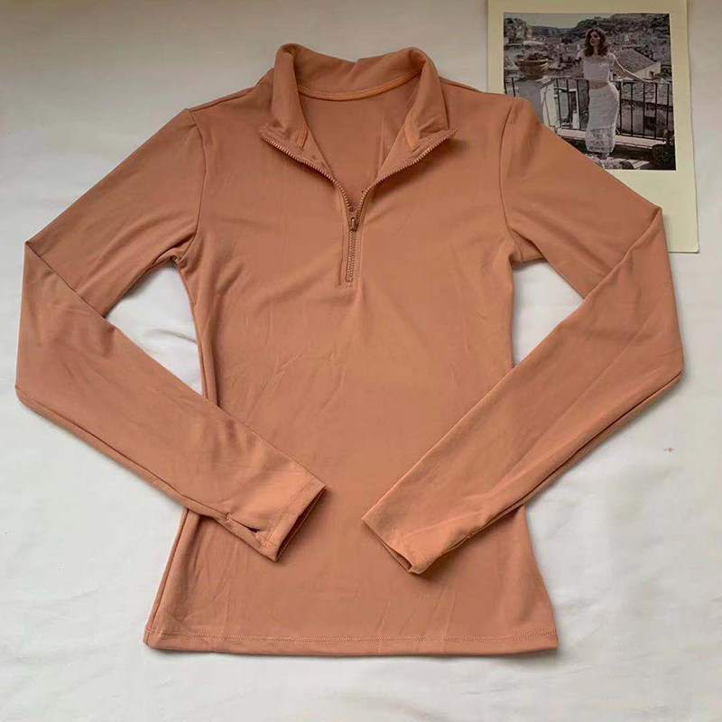 透气立领运动上衣女长袖磨毛户外休闲跑步训练半拉链瑜伽健身衣,淘宝优惠券,粉丝福利购,淘宝优惠卷