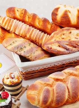 摄影道具面包店餐厅橱窗装饰品