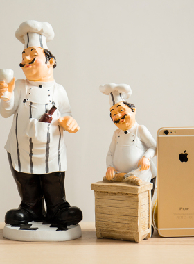 美式风面包店烘培坊模特软装饰品