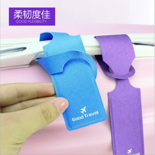 Чемодан, полиуретановая багажная бирка