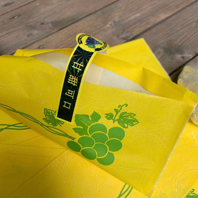 阳光玫瑰晴王葡萄纸袋外包装袋精品礼品袋一次性水果套袋淋膜袋