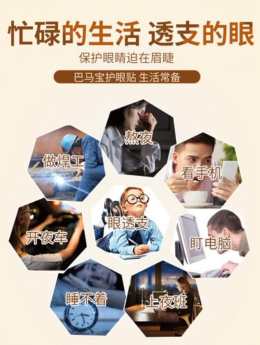 宛神100袋巴马眼宝眼贴清凉提神护眼放松眼睛补水中老年皮劳眼贴 - 图0