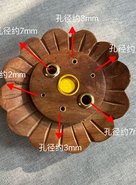 【微瑕】大向日葵款多功能香盘印度进口手工香座（塔香/线香/藏香