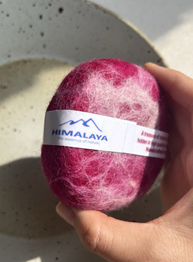 HIMALAYA尼泊尔羊毛毡手工皂冷制皂喜马拉雅精油香皂-玫瑰味道
