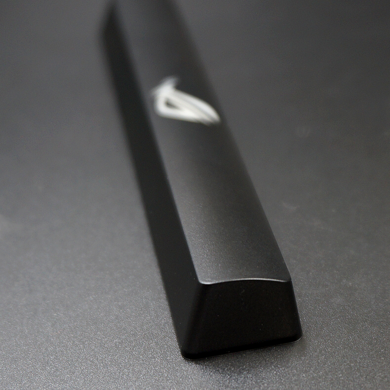 机械键盘败家之眼键帽 ROG客制化ABS个性透光 字背光空格键帽黑色 - 图1