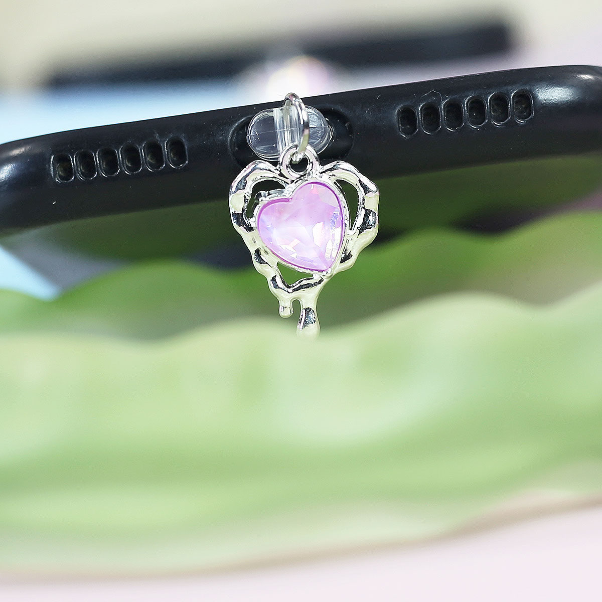 手机防尘塞挂件饰品配件甜酷风吊坠手串配饰轻奢饰品情人节礼物女