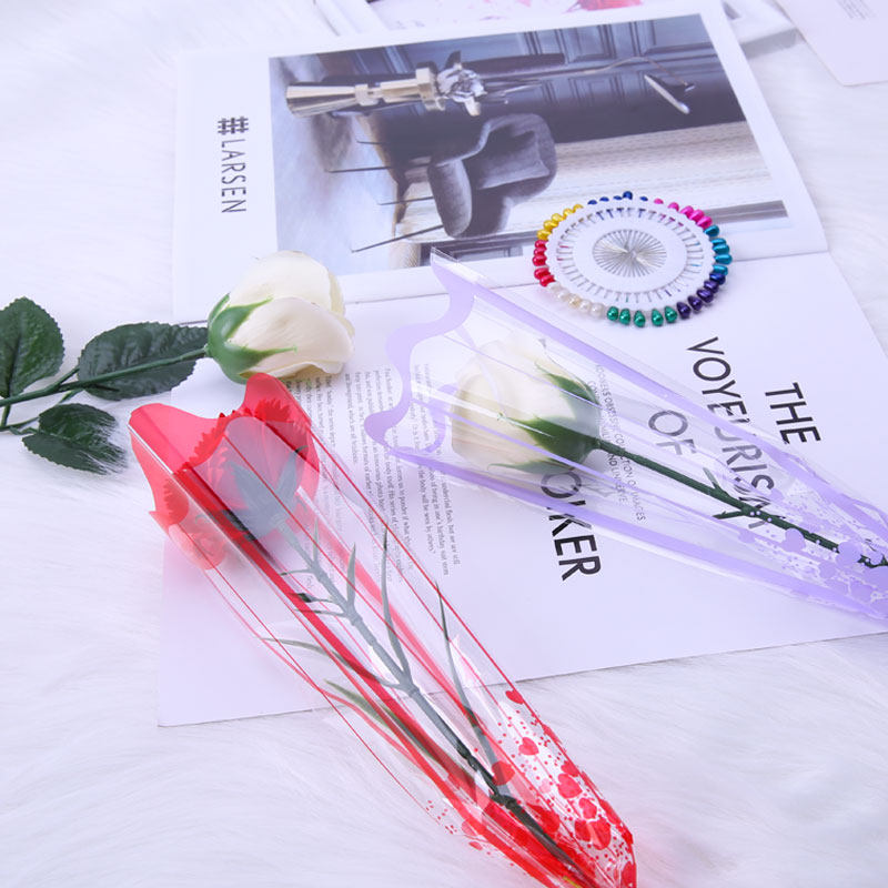 情人节玫瑰包装袋单只袋鲜花束花包装袋塑料袋单支袋包花袋100个,淘宝优惠券,粉丝福利购,淘宝优惠卷