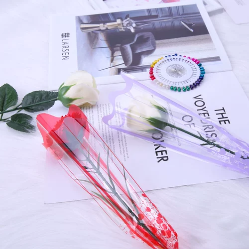 День святого Валентина пакетный пакет с розовой пакетом с одной сумкой цветочный пакет пакет пакет пакет пластиковой пакет с одним пакетом сумки 100 сумки 100